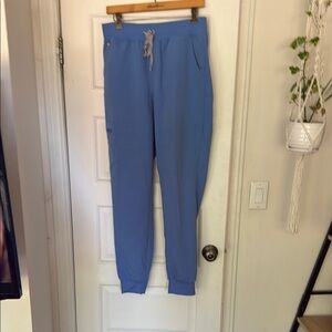 Figs Blue High Waist Zamora Jogger